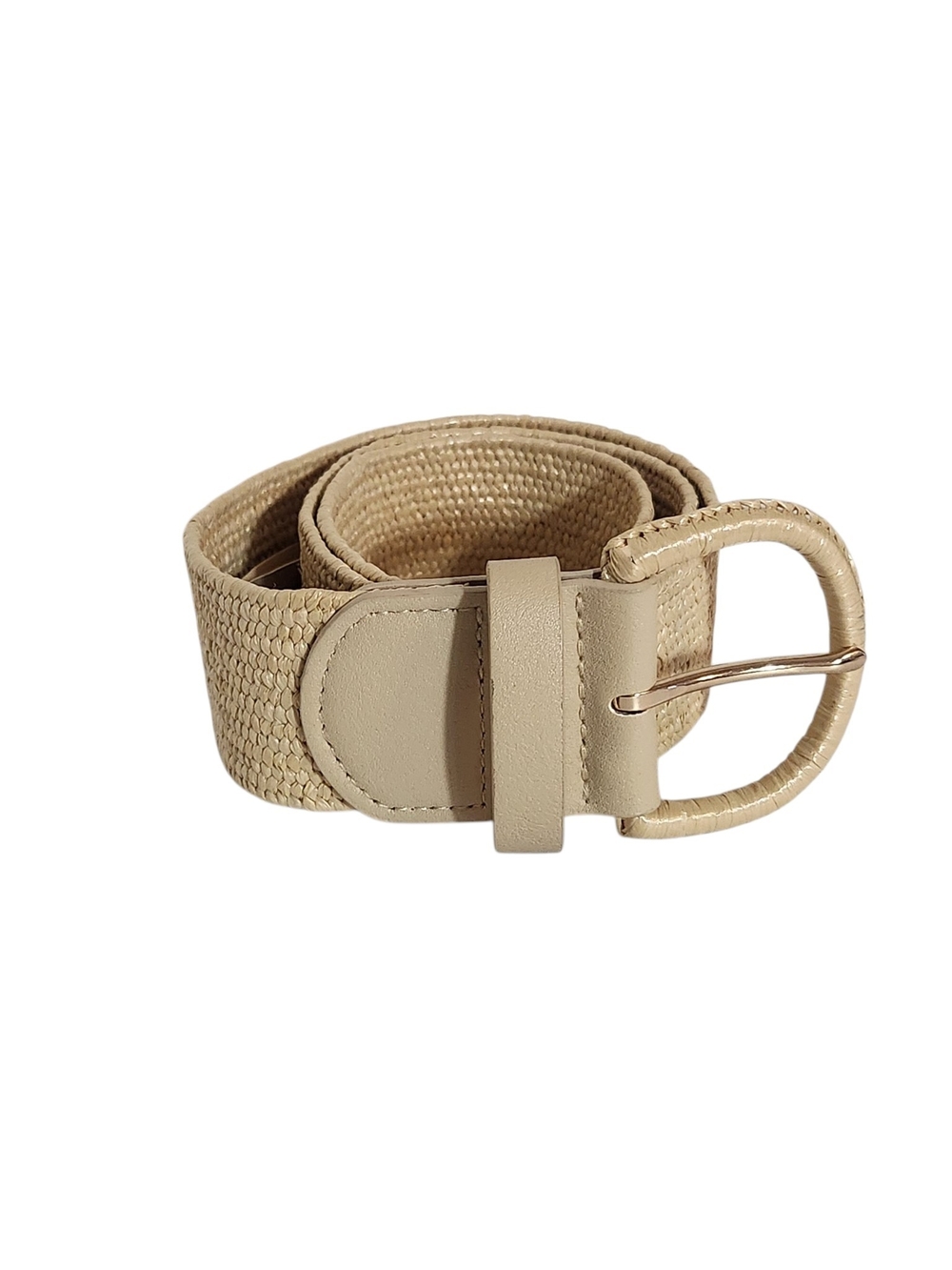 LP Blue by Linea Pella Cream Woven Belt Size Large